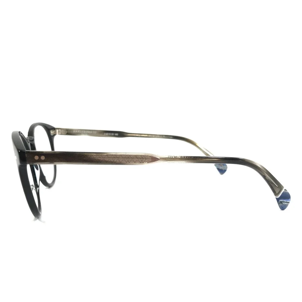 Etnia Barcelona Eyeglasses Frames KREUZBERG III BKBL Black Blue Round 49-20-145